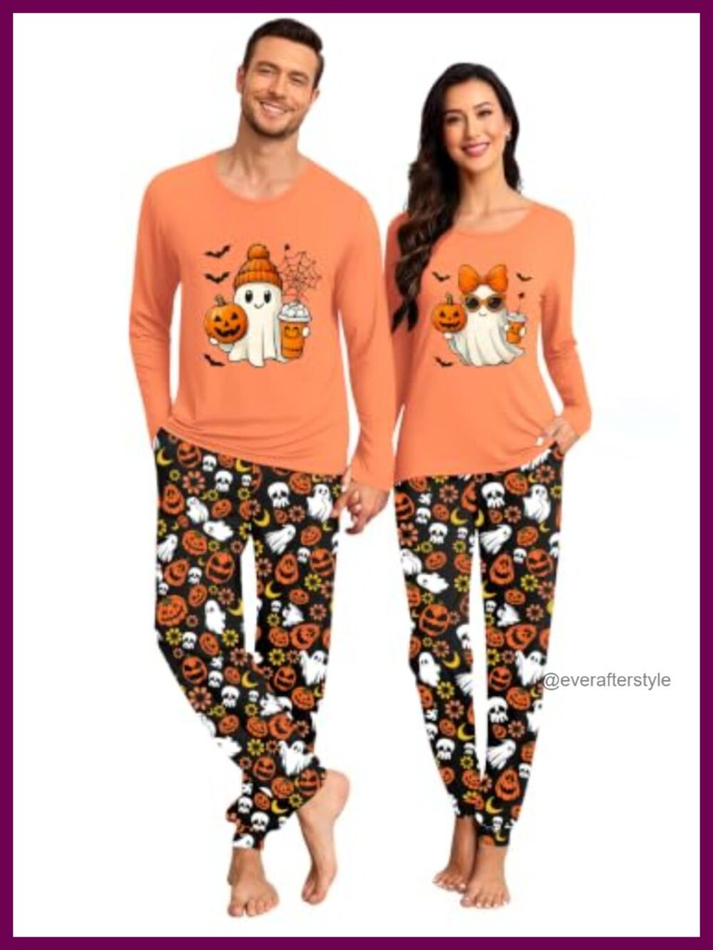 Couples Halloween Pajama Set Matching PJs Men Women
